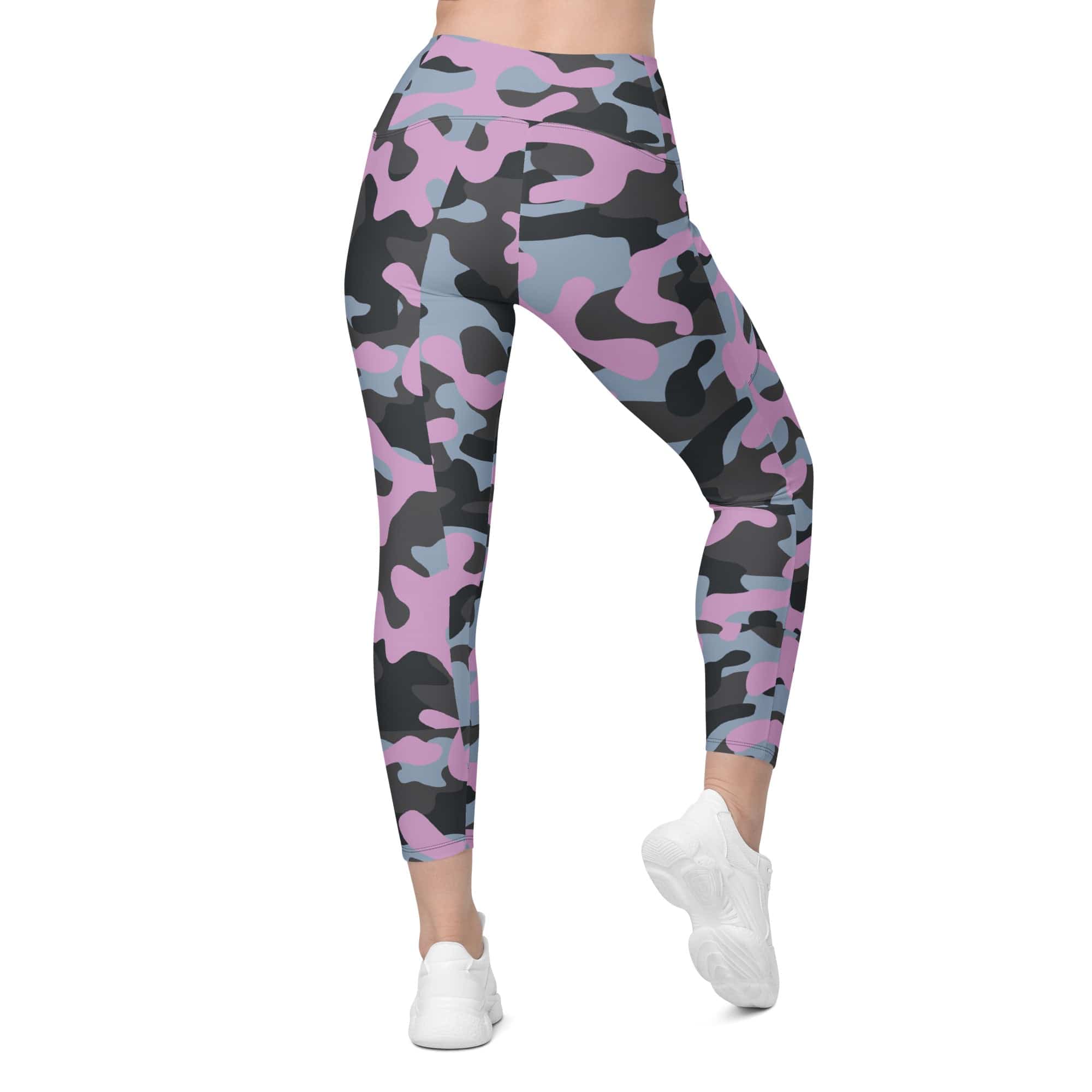 Pink Camo Leggings With Pockets
