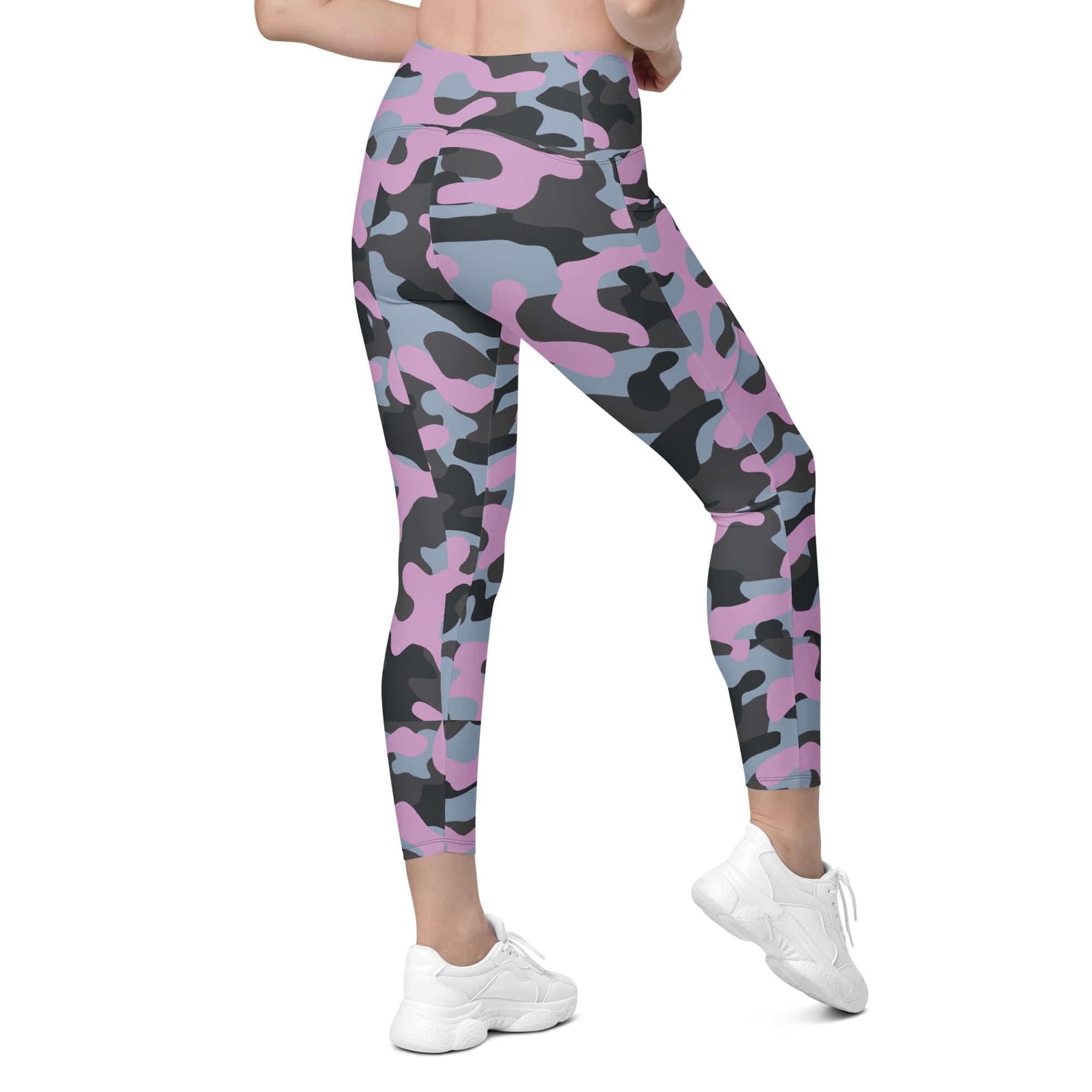 Pink Camo Leggings With Pockets