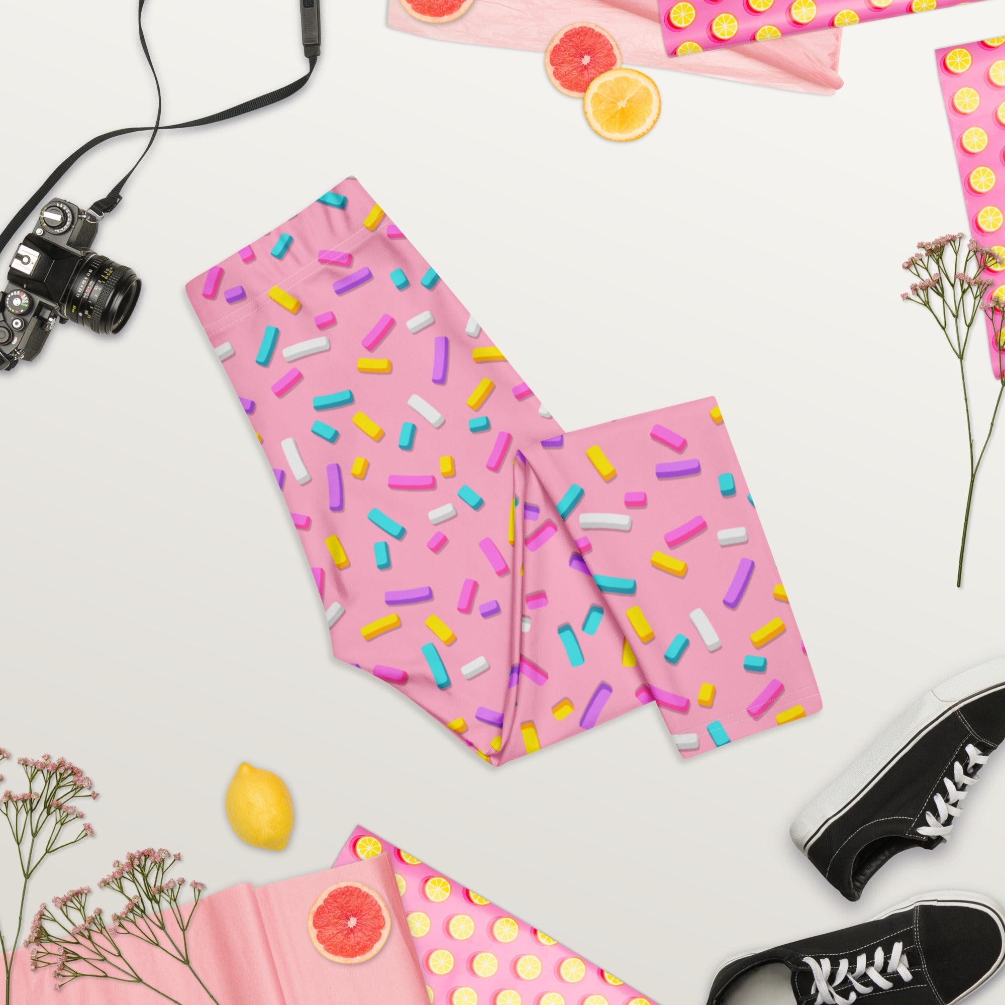 Pink Doughnut Glaze Capris