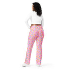 Pink Doughnut Glaze Flare Leggings