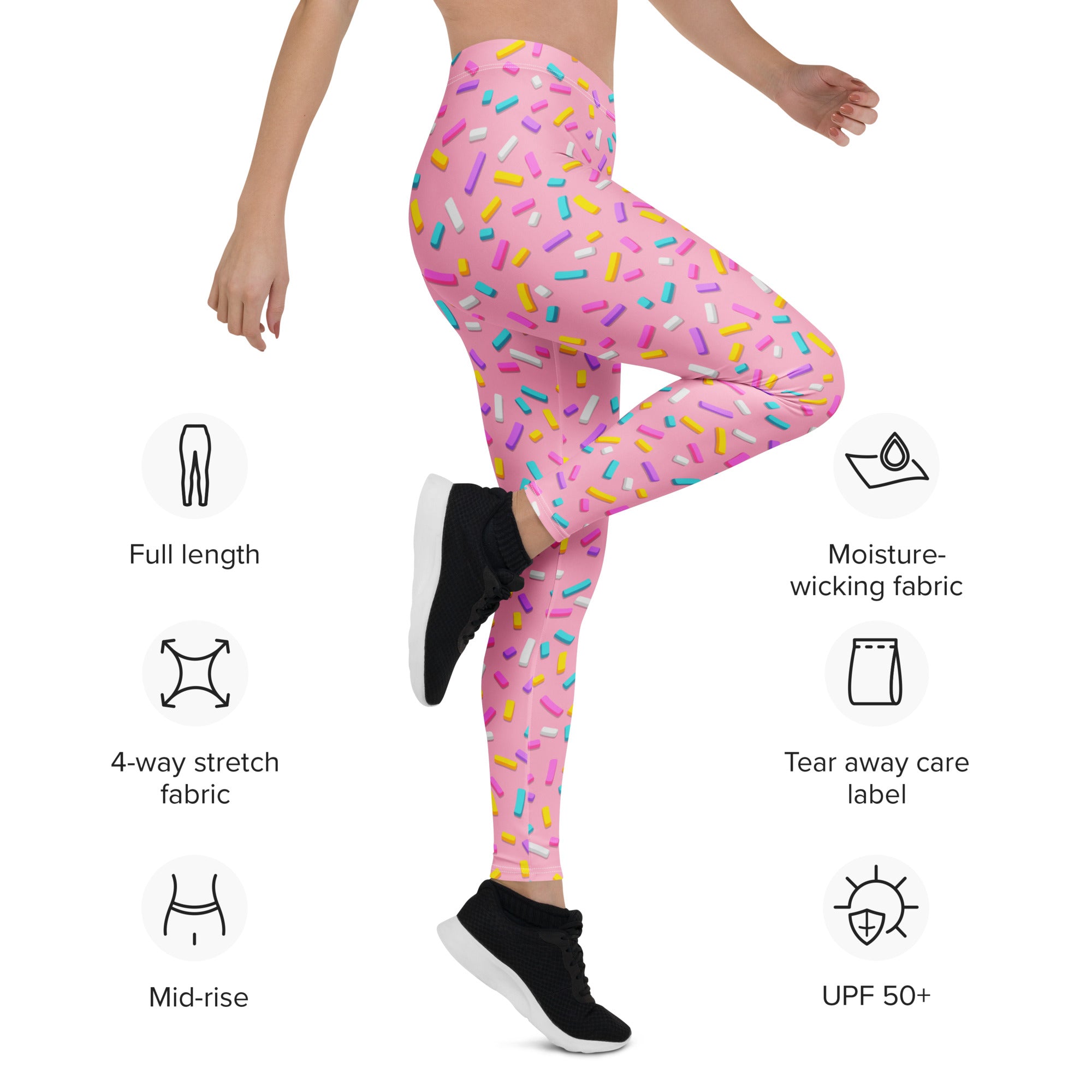 Pink Doughnut Glaze Leggings