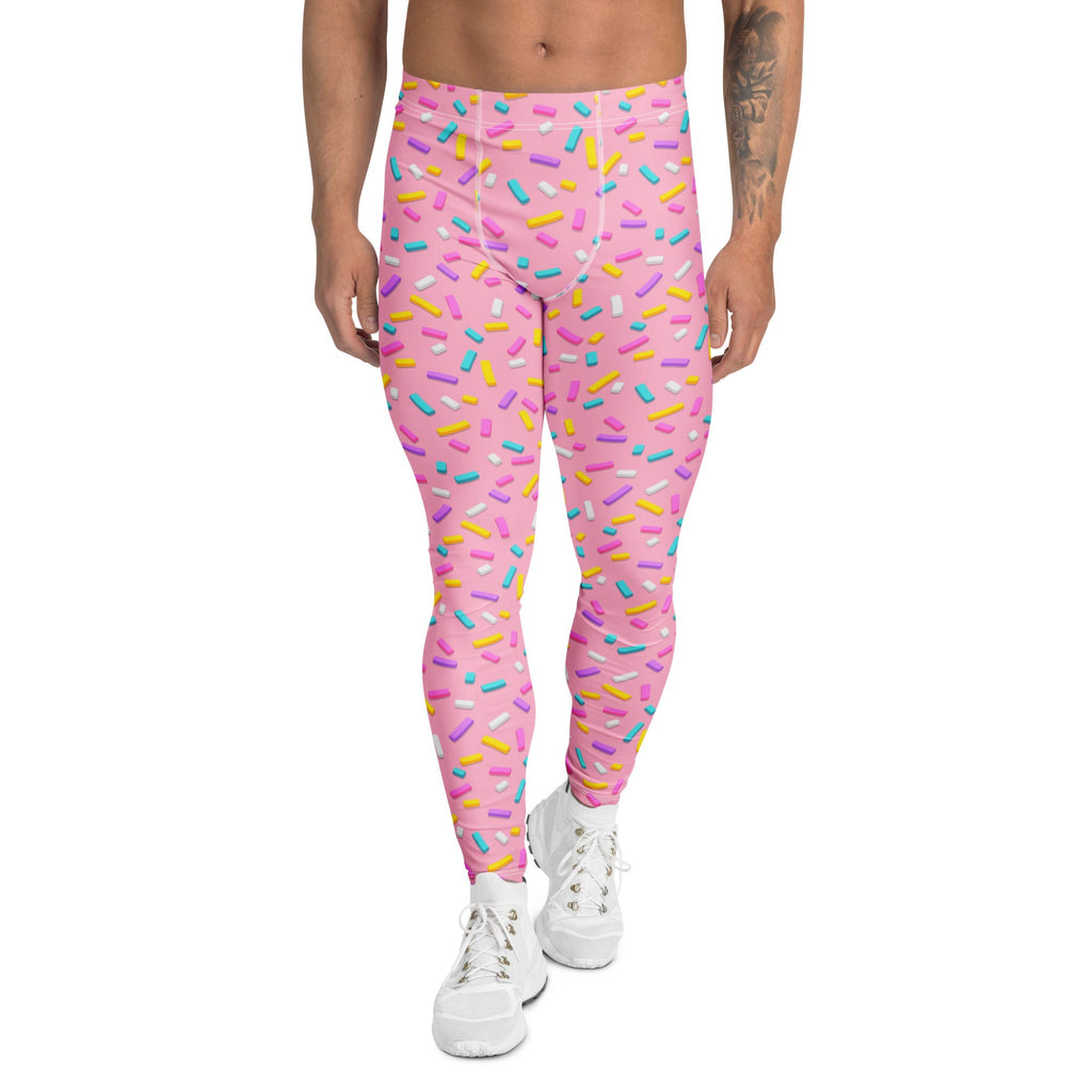 Pink Doughnut Glaze Men's Leggings