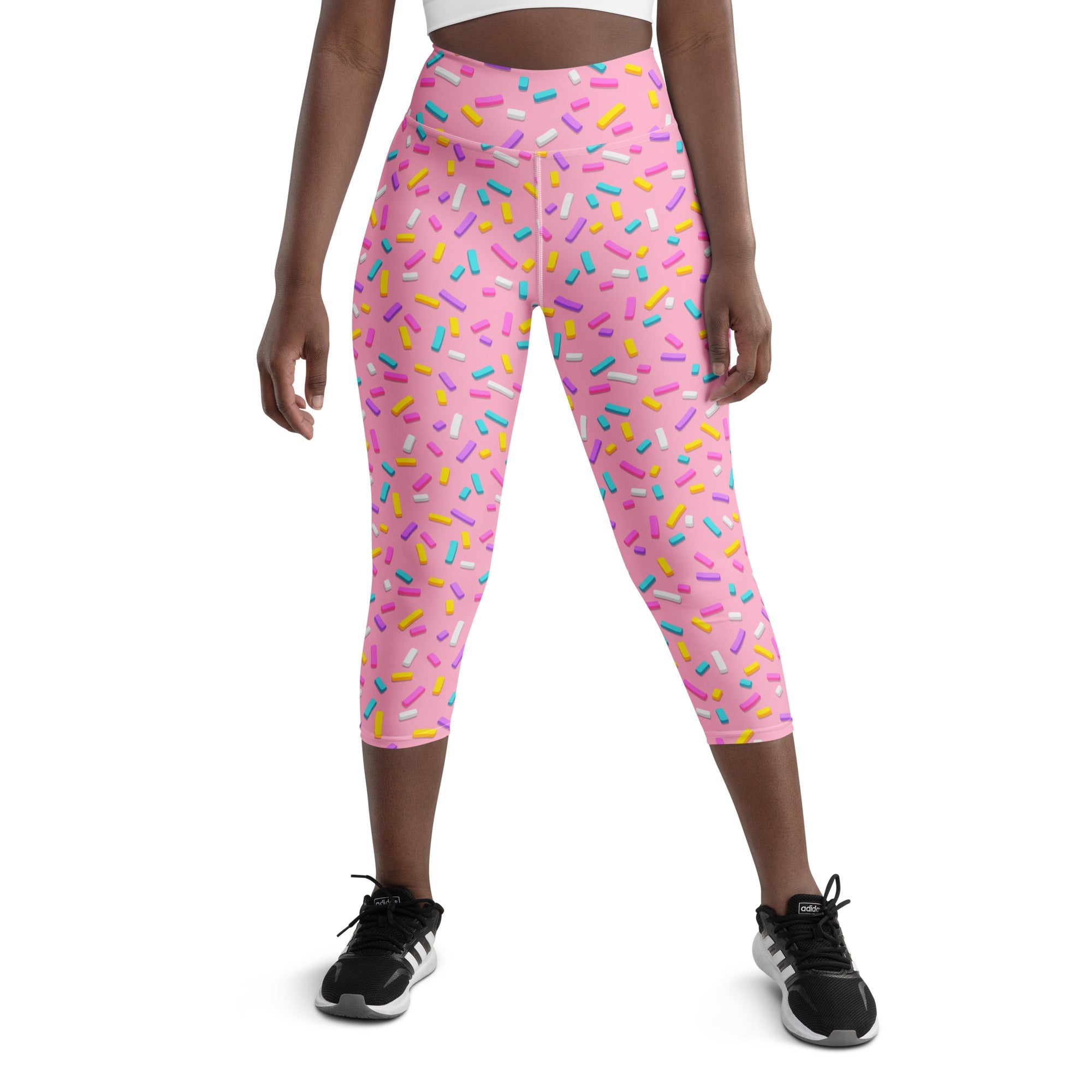 Pink Doughnut Glaze Yoga Capris