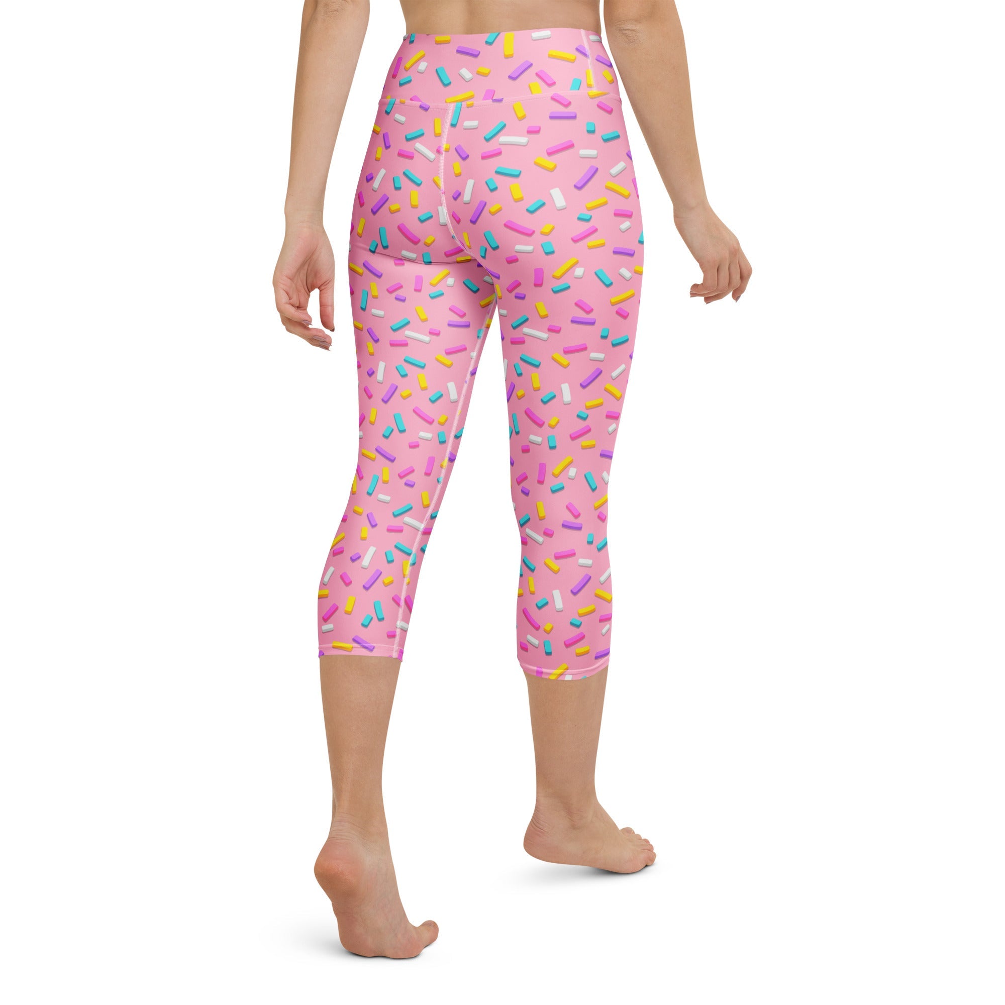 Pink Doughnut Glaze Yoga Capris