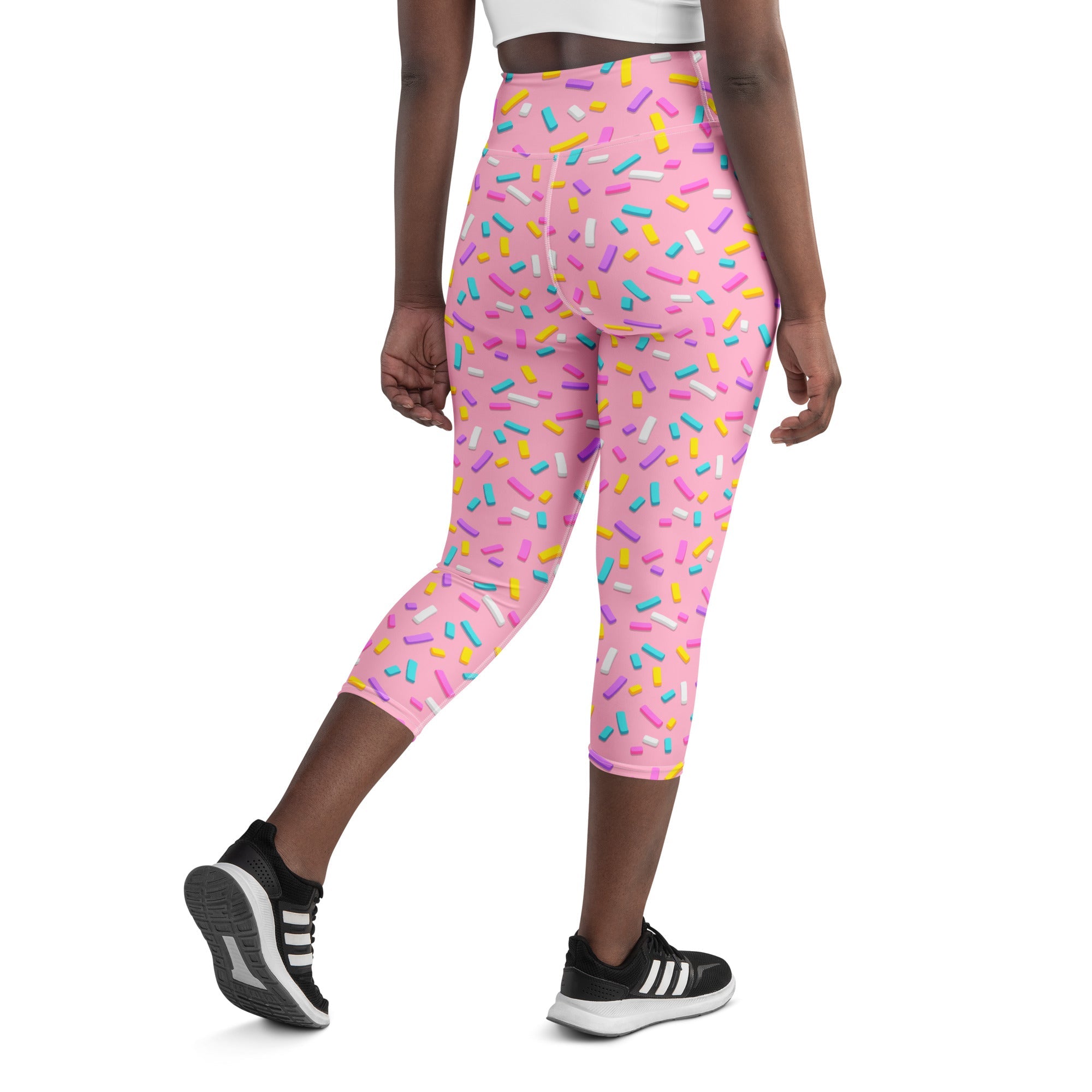 Pink Doughnut Glaze Yoga Capris