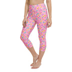 Pink Doughnut Glaze Yoga Capris