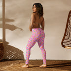 Pink Doughnut Glaze Yoga Leggings