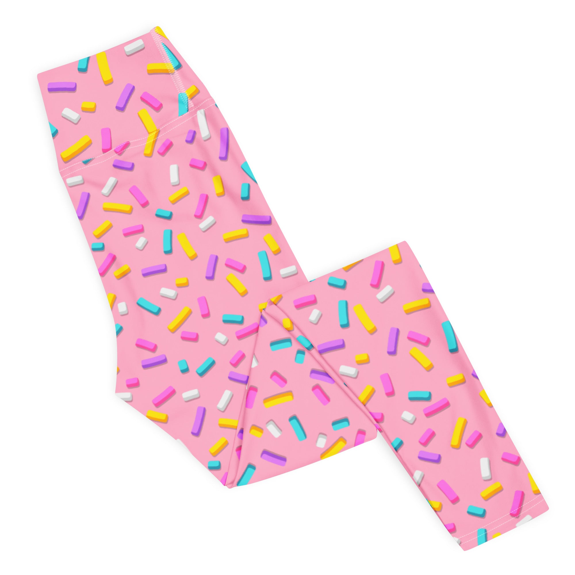 Pink Doughnut Glaze Yoga Leggings