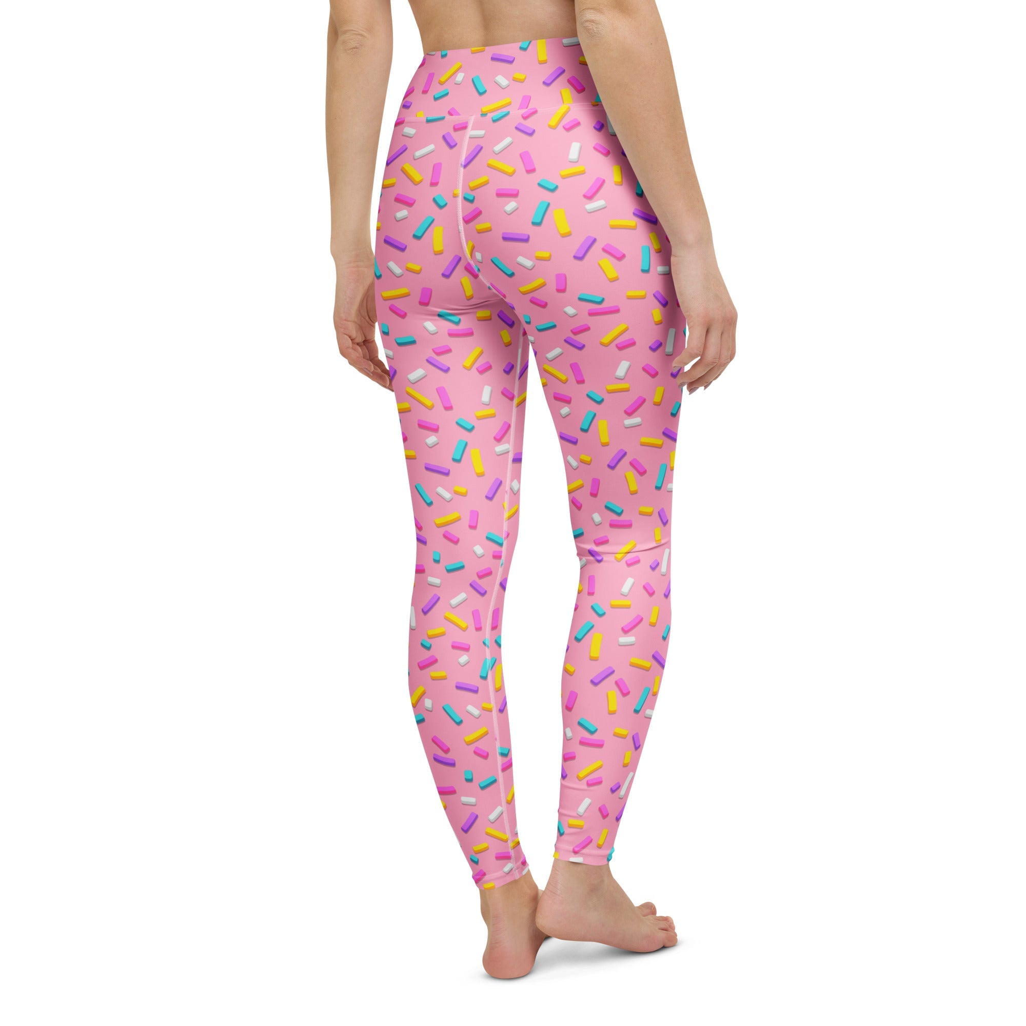 Pink Doughnut Glaze Yoga Leggings