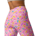 Pink Doughnut Glaze Yoga Leggings