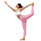 Pink Doughnut Glaze Yoga Leggings