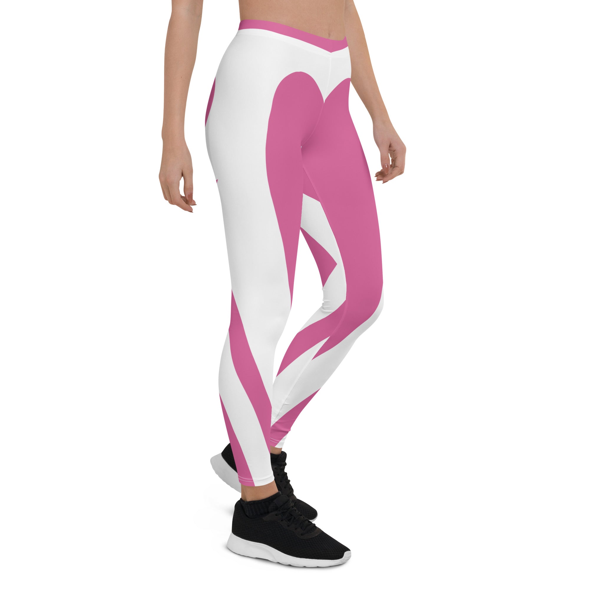 Pink Heart Shaped Leggings