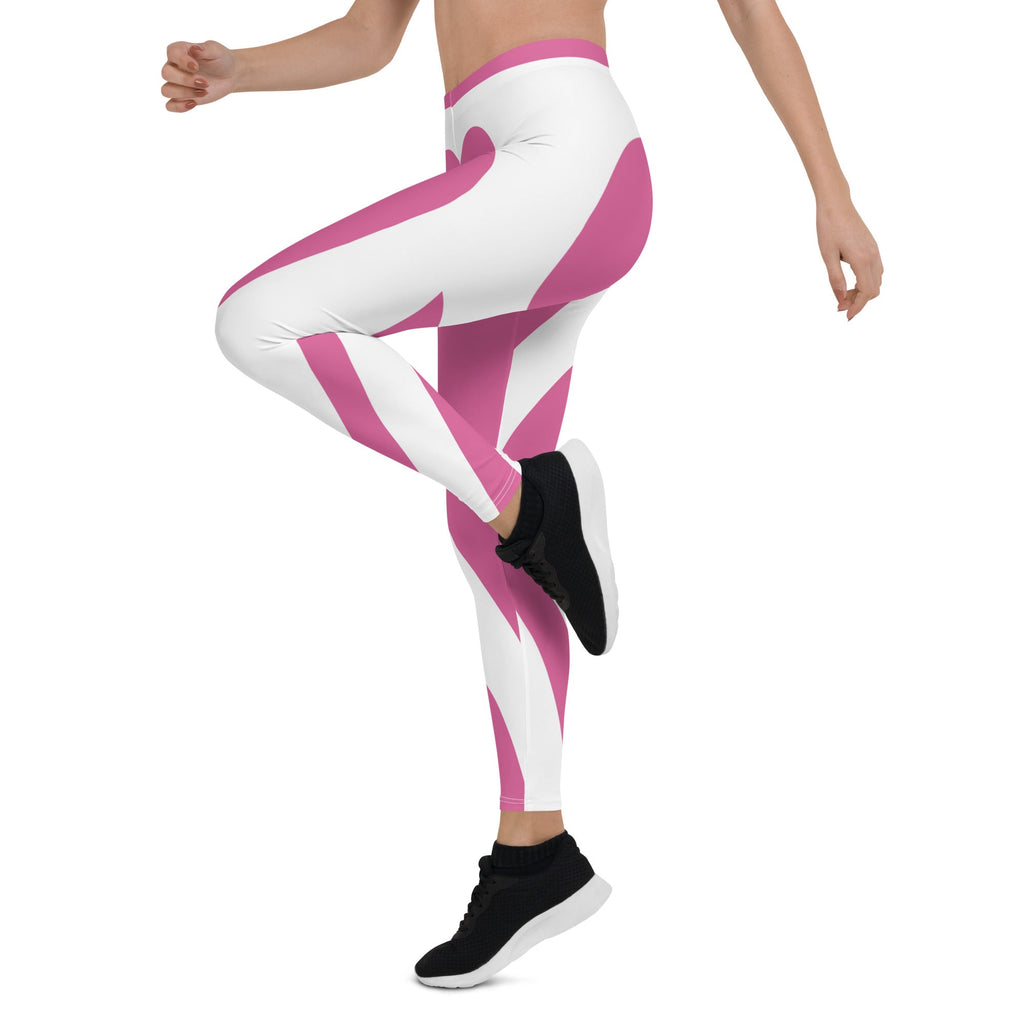 Pink Heart Shaped Leggings