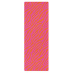 Pink & Orange Zebra Yoga Mat