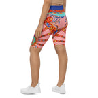 Pink Ornate Biker Shorts