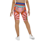 Pink Ornate Biker Shorts