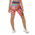 Pink Ornate Biker Shorts