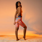 Pink Ornate Biker Shorts