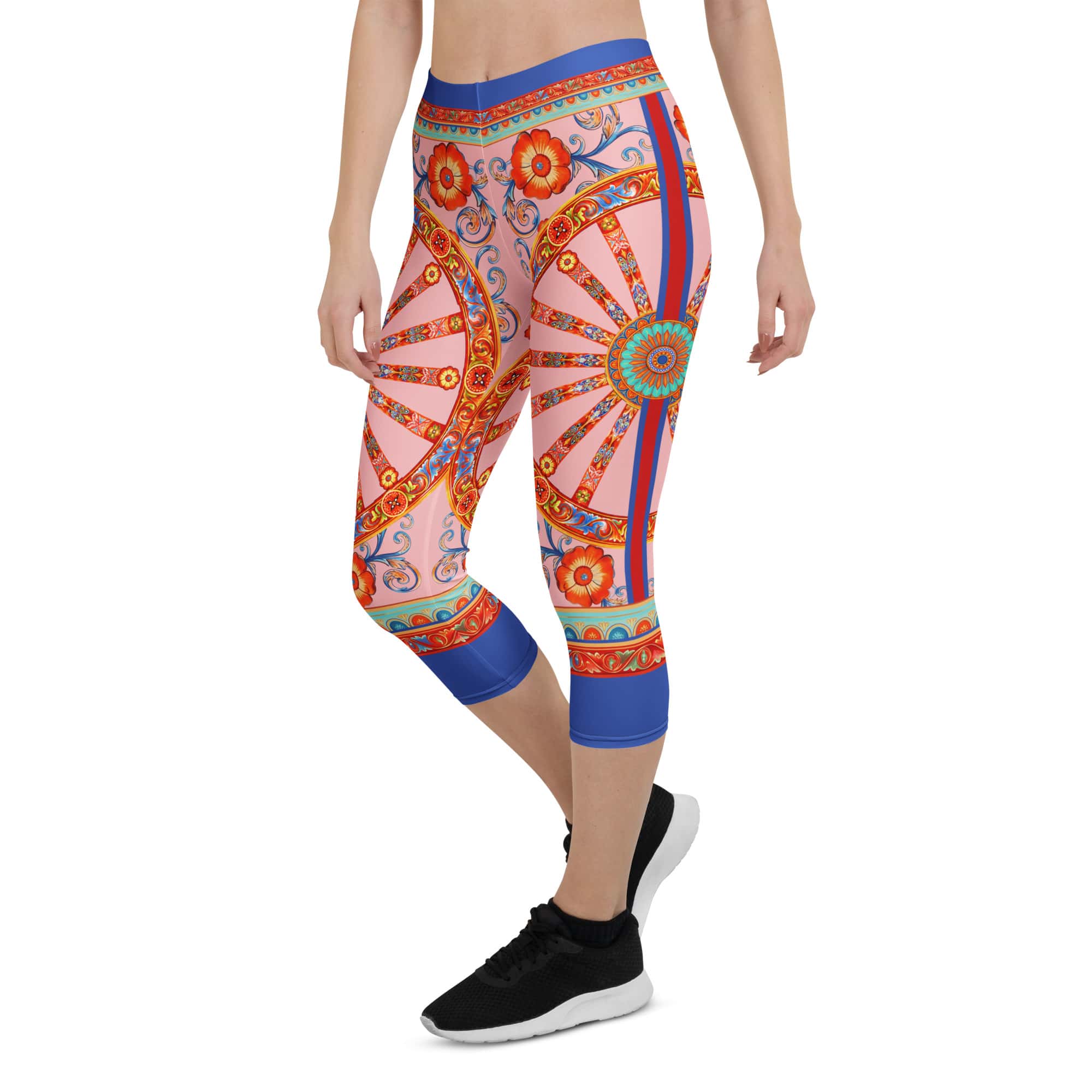 Pink Ornate Capris