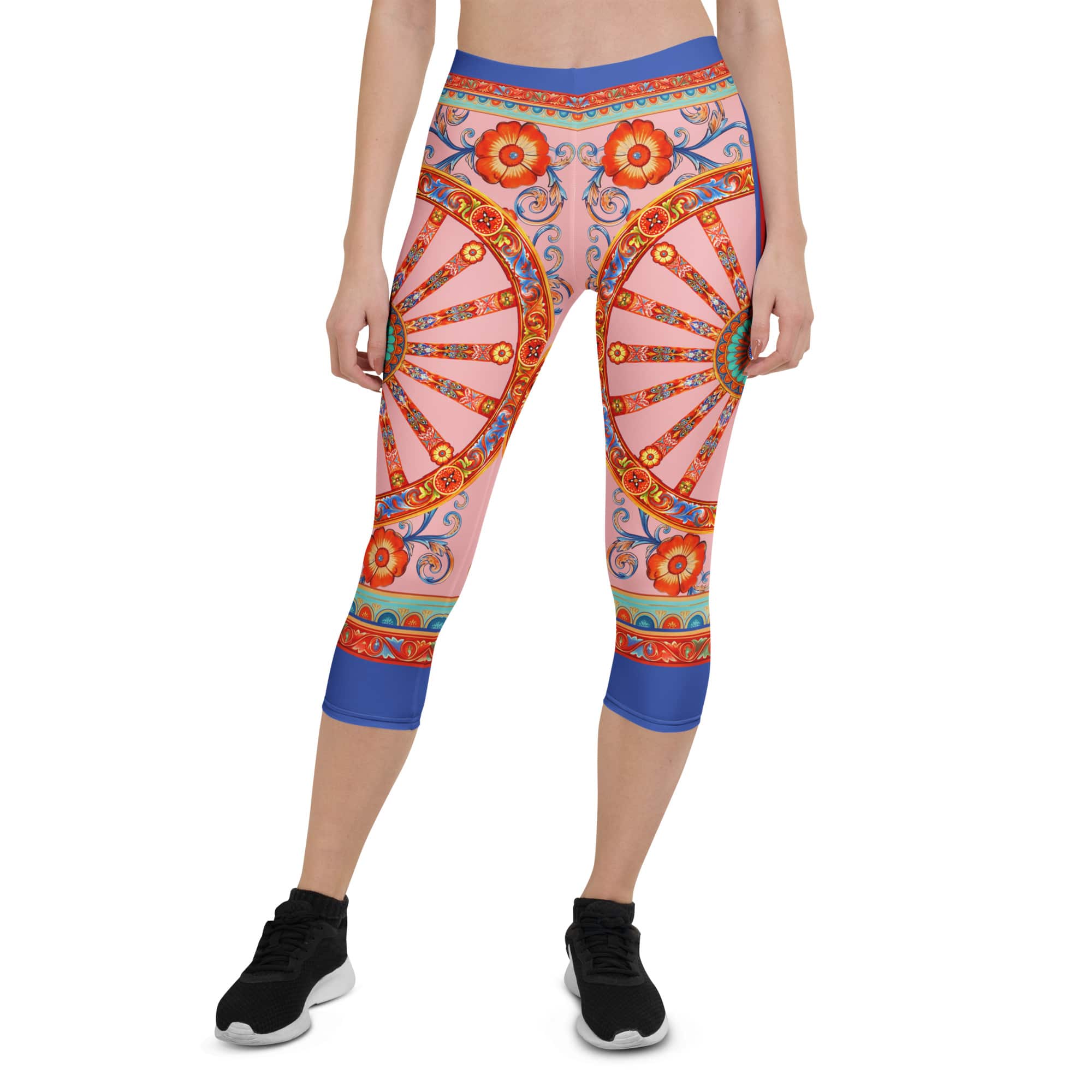 Pink Ornate Capris
