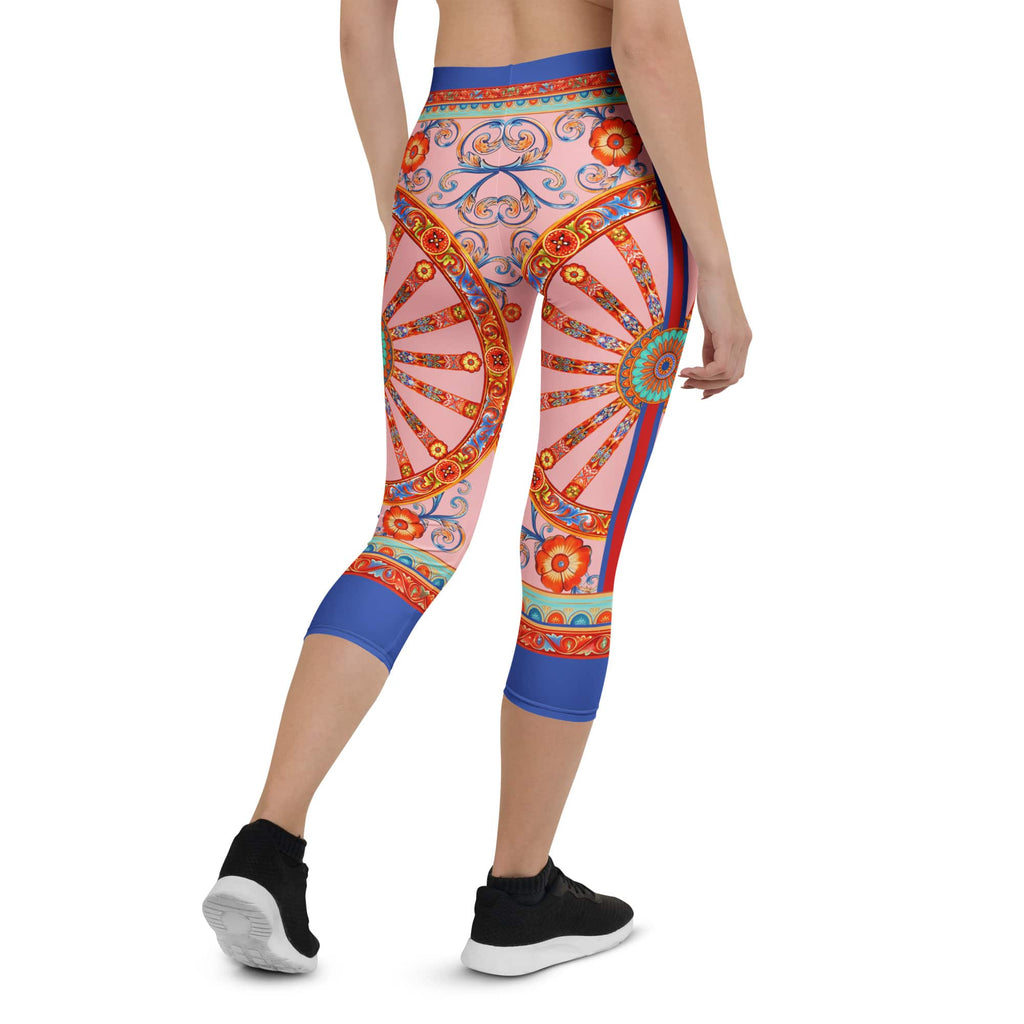 Pink Ornate Capris