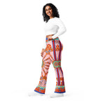 Pink Ornate Flare Leggings