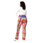 Pink Ornate Flare Leggings