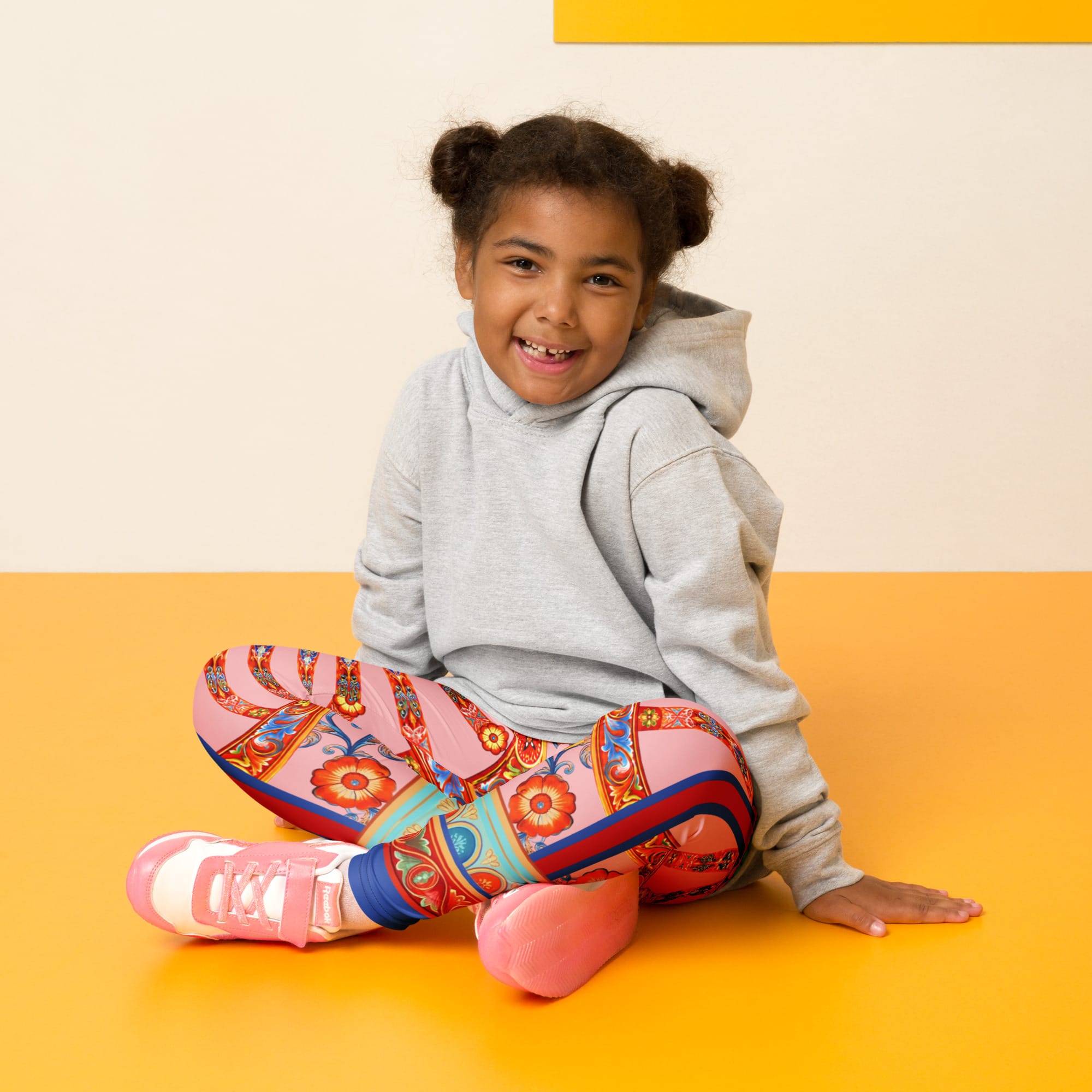 Pink Ornate Kid's Leggings