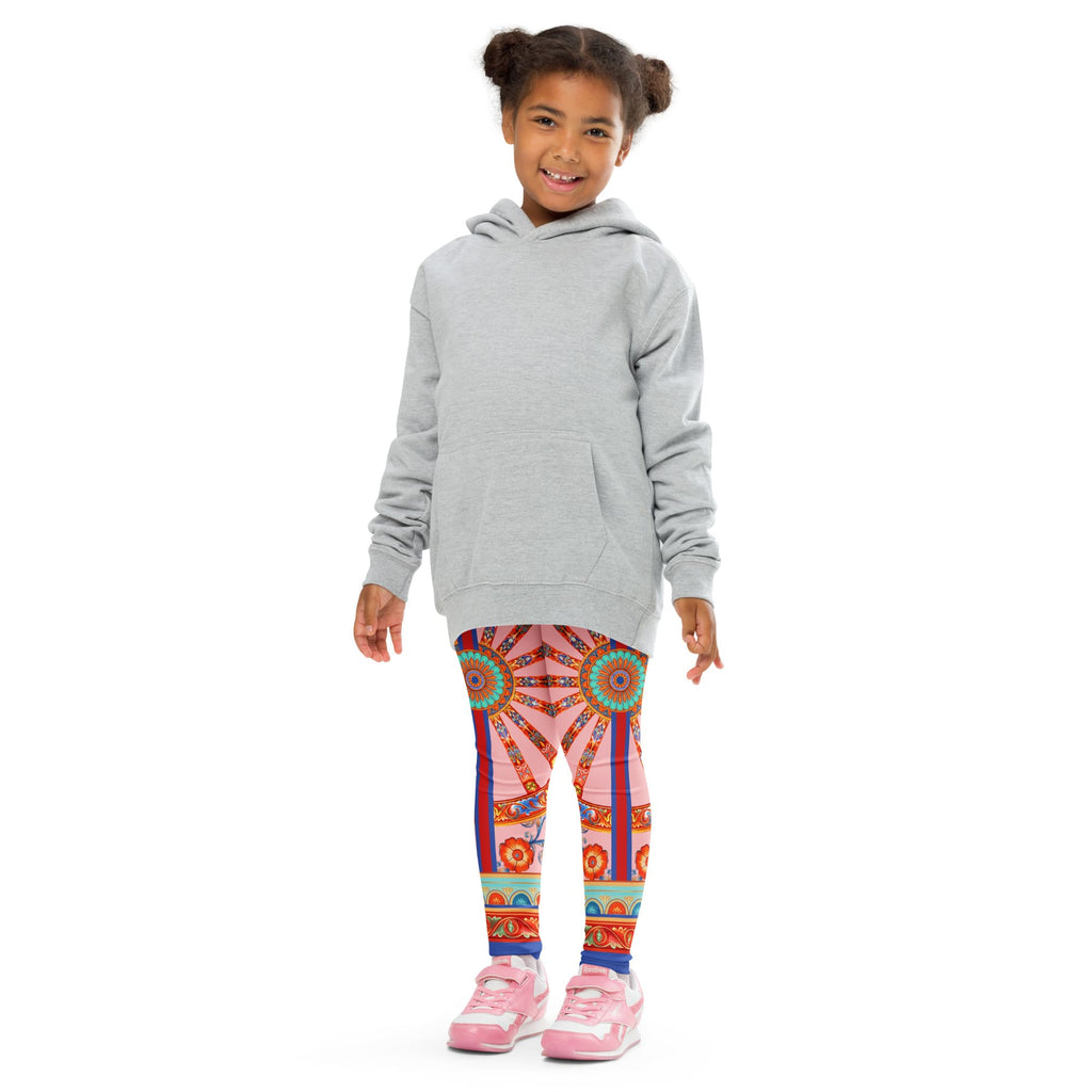 Pink Ornate Kid's Leggings