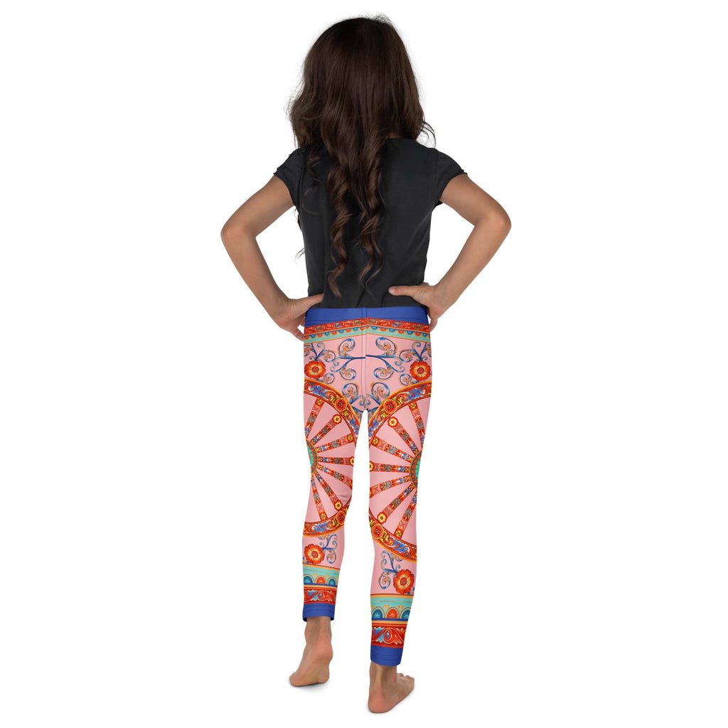 Pink Ornate Kid's Leggings