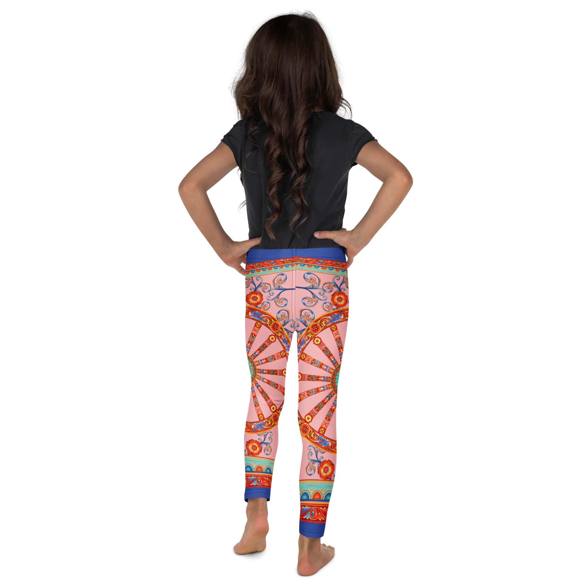 Pink Ornate Kid's Leggings