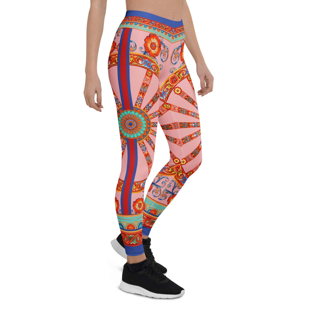 Pink Ornate Leggings