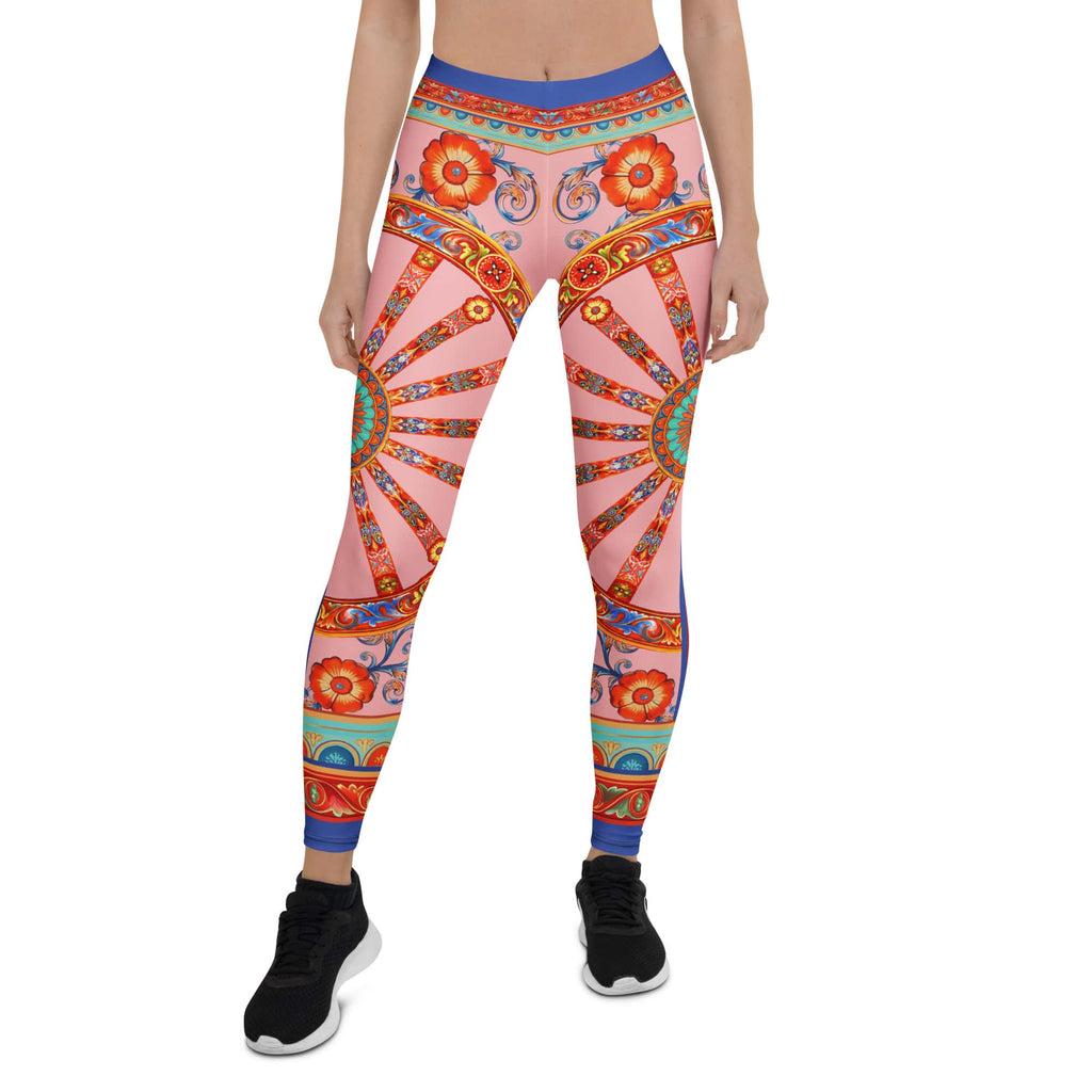 Pink Ornate Leggings