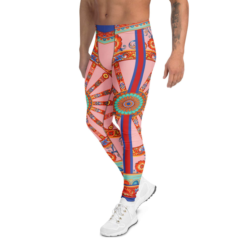 Pink Ornate Men's Leggings