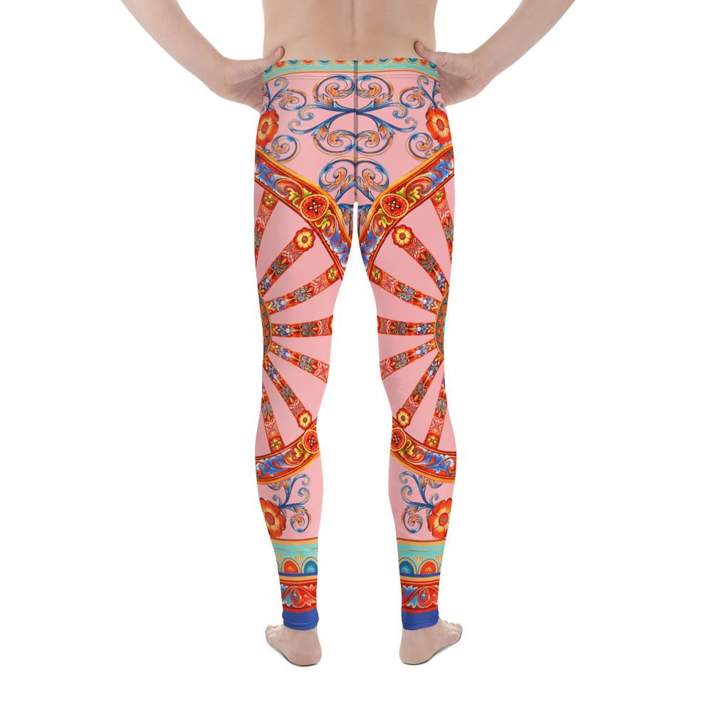 Pink Ornate Men's Leggings