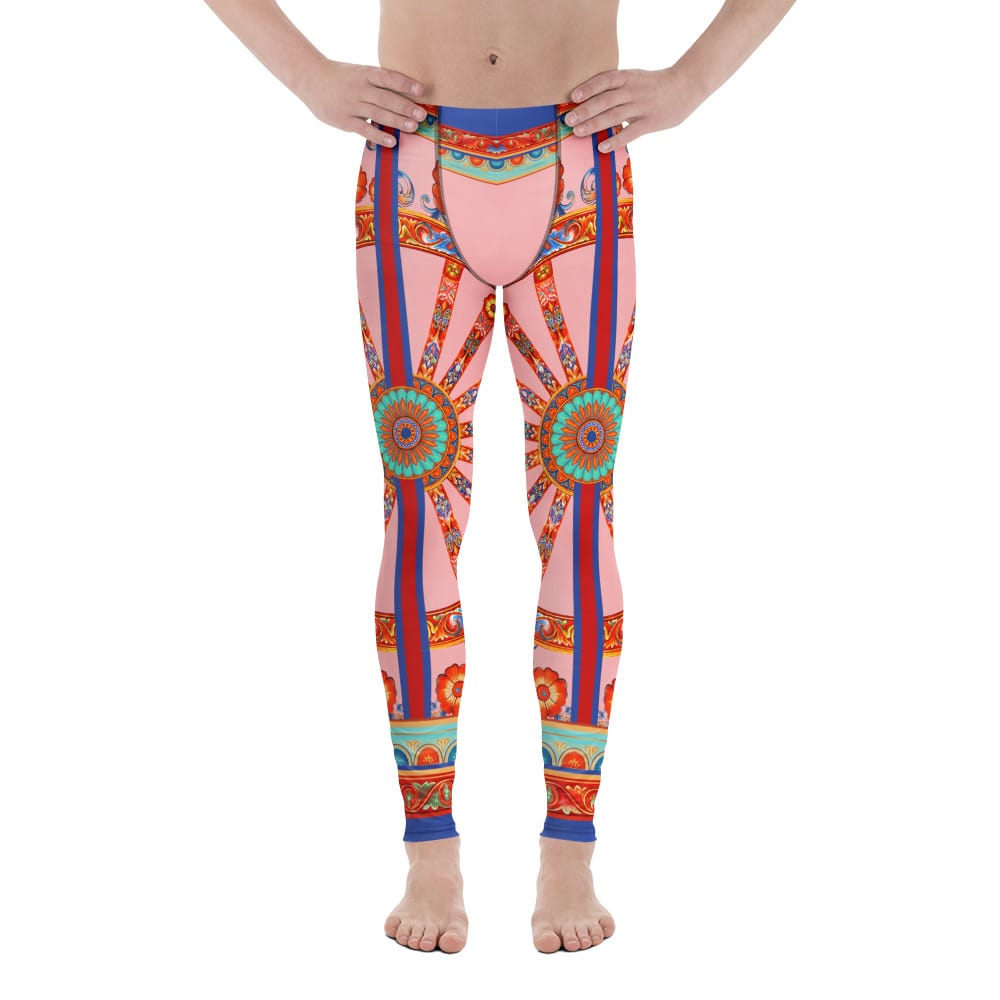 Pink Ornate Men's Leggings