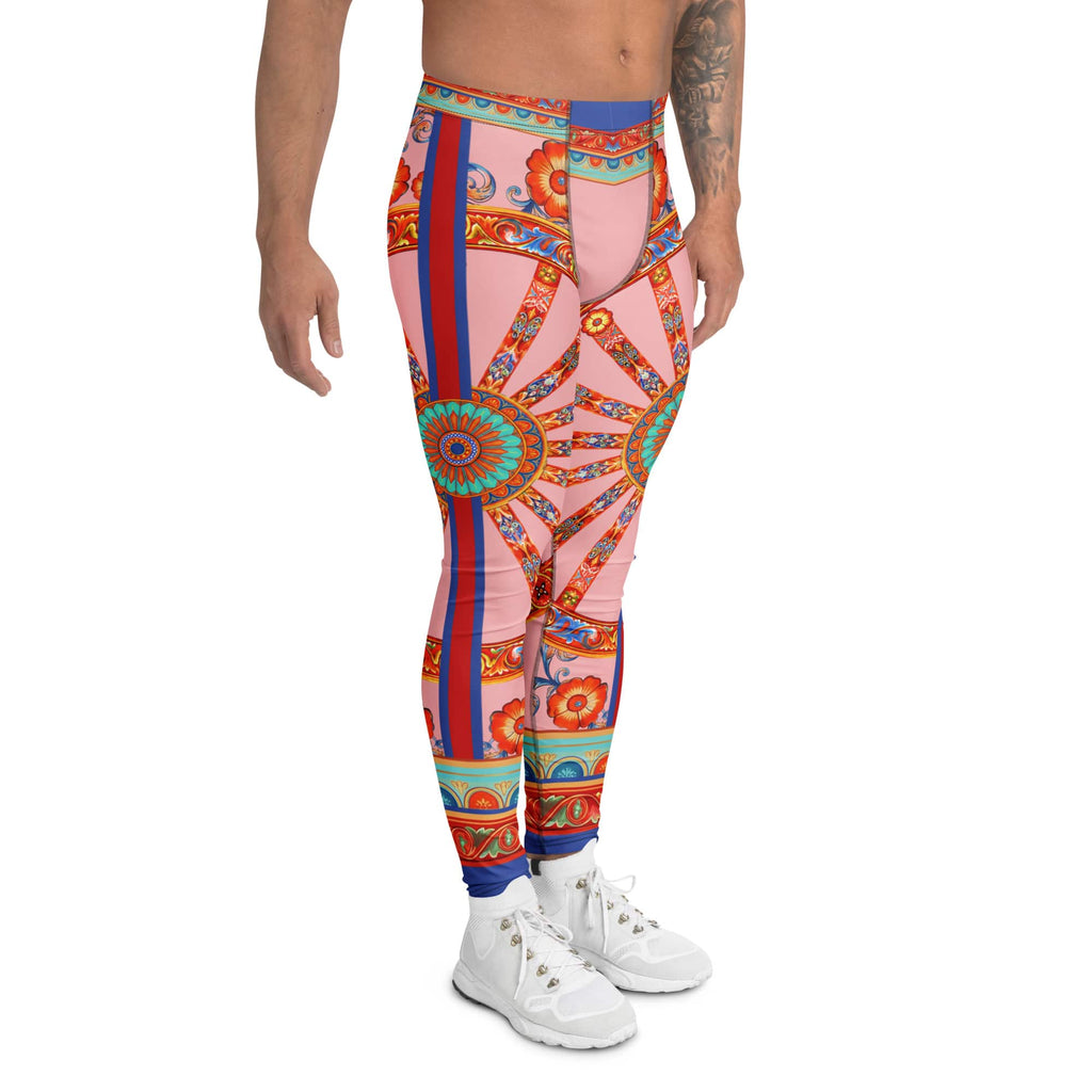 Pink Ornate Men's Leggings