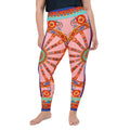 Pink Ornate Plus Size Leggings