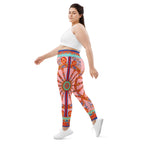 Pink Ornate Plus Size Leggings