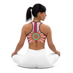 Pink Ornate Sports Bra