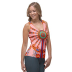 Pink Ornate Tank Top