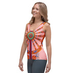 Pink Ornate Tank Top