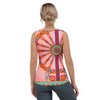 Pink Ornate Tank Top