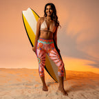 Pink Ornate Yoga Capris