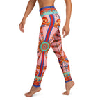 Pink Ornate Yoga Leggings