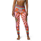 Pink Ornate Yoga Leggings