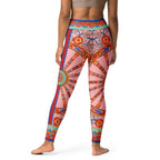 Pink Ornate Yoga Leggings