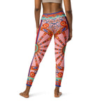Pink Ornate Yoga Leggings