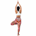 Pink Ornate Yoga Leggings