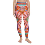 Pink Ornate Yoga Leggings